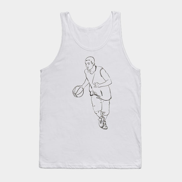 Basketball Player #7 Tank Top by Olga Berlet